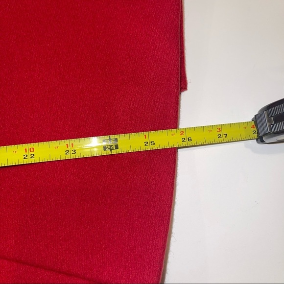 Banana Republic Red Double Breasted Short Italian Wool Coat Sz XS - Picture 11 of 17